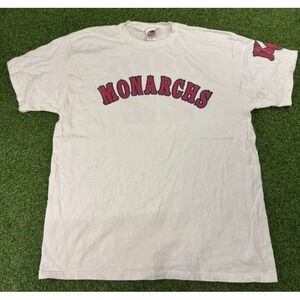 Kansas City Monarchs MLB T-Shirt Mens‎ XL White Buck O'Neil Fruit of the Loom